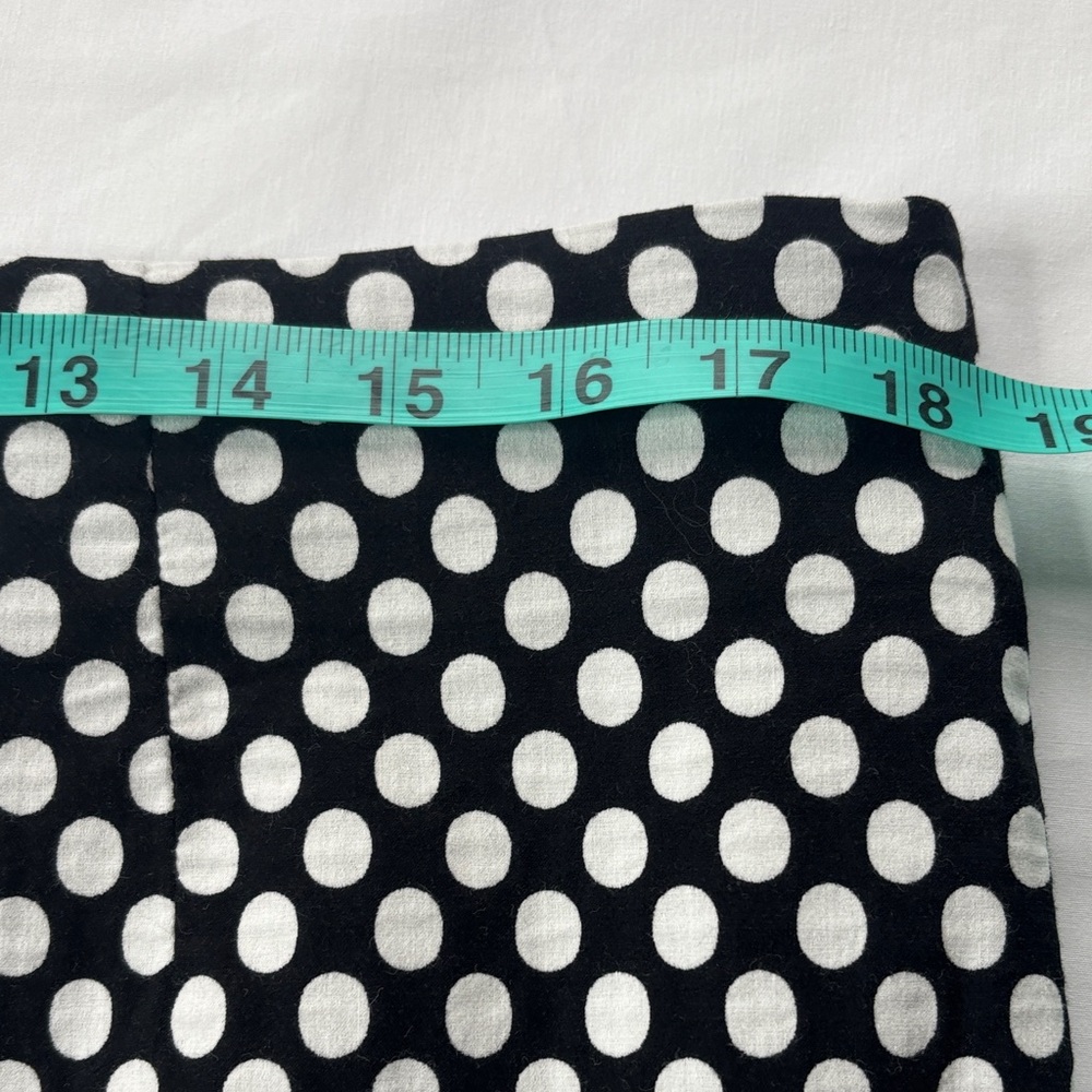 ⚫⚪ Chico's Black White Polka Dot Skirt Size 3 A-Line Stretch Flowy ⚪⚫ - Picture 9 of 12